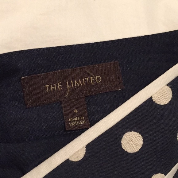 Limited navy and white polka dot pencil skirt - Picture 3 of 3